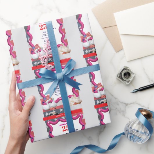 We The Silly Geese 250th Funny Celebration Cadeaupapier (Geschenken)