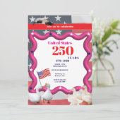 We The Silly Geese 250th Funny Celebration Kaart (Staand voorkant)