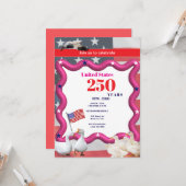 We The Silly Geese 250th Funny Celebration Kaart (Voorkant / Achterkant in situ)