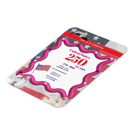 We The Silly Geese 250th Funny Celebration Magneet (Linkerzijde)