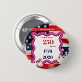 We The Silly Geese 250th Funny Celebration Ronde Button 5,7 Cm (Voorkant /achterkant)