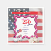 We The Silly Geese 250th Funny Celebration Servet (Voorkant)