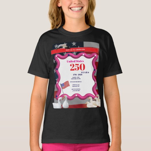 We The Silly Geese 250th Funny Celebration T-shirt (Voorkant)