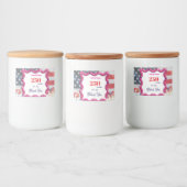 We The Silly Geese 250th Funny Celebration Voedselcontainer Etiket (Flessen)