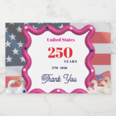 We The Silly Geese 250th Funny Celebration Voedselcontainer Etiket (Enkel label)