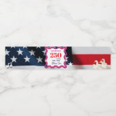 We The Silly Geese 250th Funny Celebration Waterfles Etiket (Enkel label)