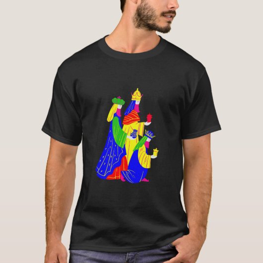We Three Kings 3 Wijze Mannen Kerstmis Geboorte Ke T-shirt (Voorkant)