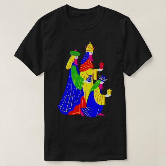 We Three Kings 3 Wijze Mannen Kerstmis Geboorte Ke T-shirt (Design voorkant)