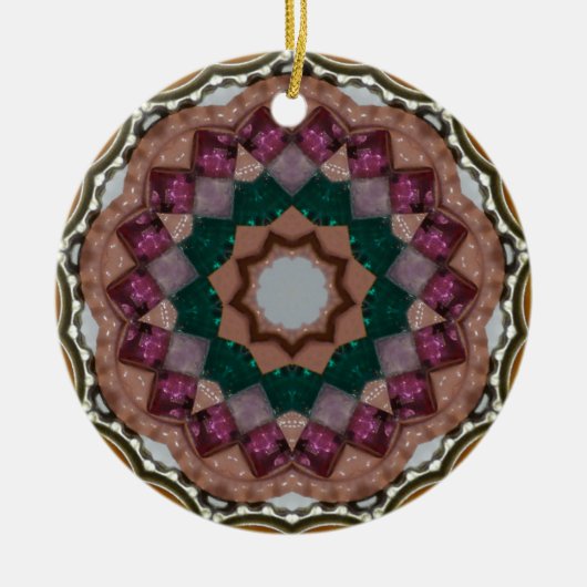 We Three Kings Fractal Keramisch Ornament (Voorkant)