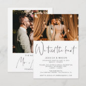 We Tied The Knot Eloped Trouw Aankondiging (Voorkant / Achterkant)