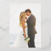 We tied the Knot Elopement-viering Echt Folie Uitnodiging (Achterkant)