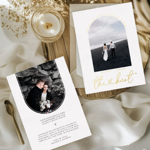 We Tied The Knot   Foto Elopement Aankondiging 