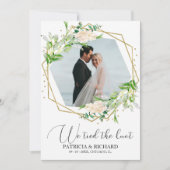 We Tied The Knot Groene Vlucht Aankondiging (Voorkant)