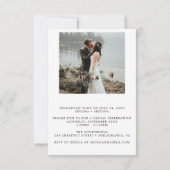 We Tied The Knot Invite Eloped Aankondiging (Achterkant)