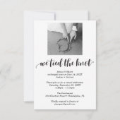 We Tied The Knot Invite Eloped Aankondiging Foto (Achterkant)