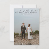 We Tied The Knot Uitnodiging Eloped Aankondiging (Voorkant)