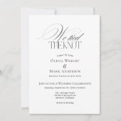 We tied the Knot with Photo Wedding Reception Kaart (Voorkant)