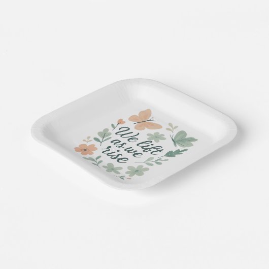 We tillen terwijl we stijgen" Papier Bord – Inspir (Gebogen)