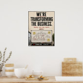 We transformeren de zakelijke satire poster (Keuken)