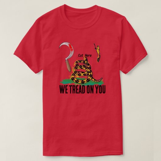 WE TREAD ON YOU T-SHIRT (Design voorkant)