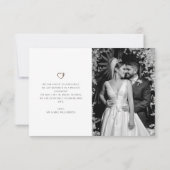 we trouwden Dark Grey Brown schrift Aankondiging (Achterkant)