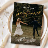 We trouwden foto bruiloft  aankondiging