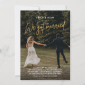 We trouwden foto bruiloft  aankondiging (Voorkant)