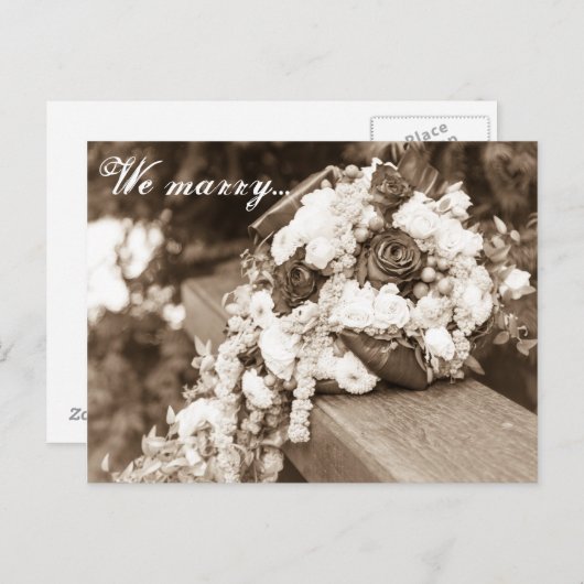 We trouwen... briefkaart (Voorkant / Achterkant)