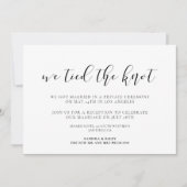 We trouwen Elegant ontwerp aankondiging (Voorkant)