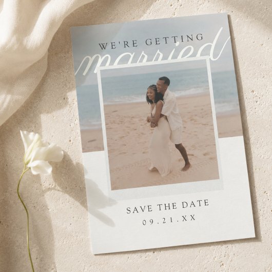 We Trouwen Redactionele Foto Save The Date
