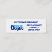 We Tweet U rechts Visitekaartje tf 2.0 achter logo (Achterkant)