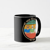 We used to live in your balls father Day gifts Mok (Voorkant rechts)