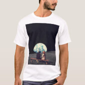 We Used To Live There Surreal Space Collage T-shirt (Voorkant)