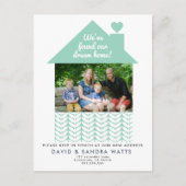 We’ve Moved Card With House Photo – Address Aankondigingskaart (Voorkant)