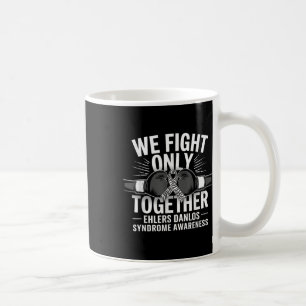 We vechten alleen samen Boxing Glove Zebra Eds Awa Koffiemok