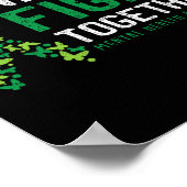 We vechten allemaal samen om het bewustzijn van ge poster (Hoek)