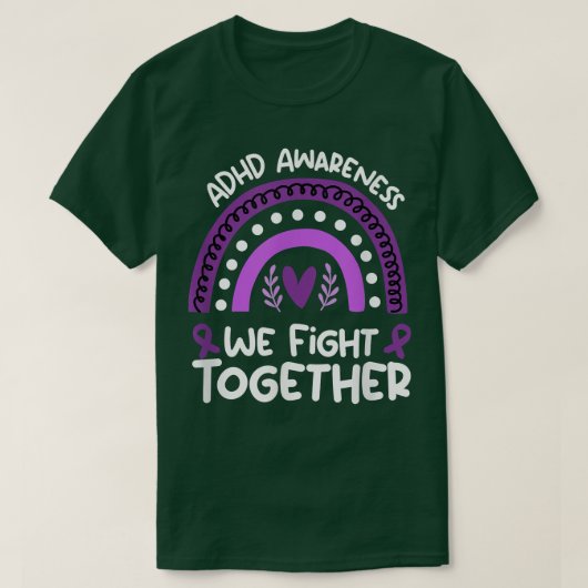 We vechten samen ADHD Awareness Shirt ADHD (Design voorkant)