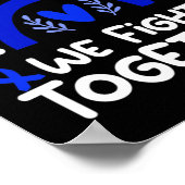 We vechten samen Alopecia Bewustheid Alopecia Poster (Hoek)