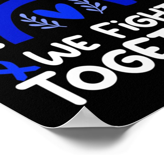 We vechten samen Alopecia Bewustheid Alopecia Poster (Hoek)