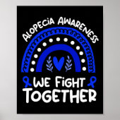 We vechten samen Alopecia Bewustheid Alopecia Poster (Voorkant)