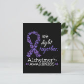 We vechten samen - Alzheimer bewustzijn Briefkaart (Staand voorkant)