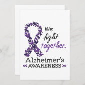 We vechten samen - Alzheimer bewustzijn Kaart (Voorkant / Achterkant)