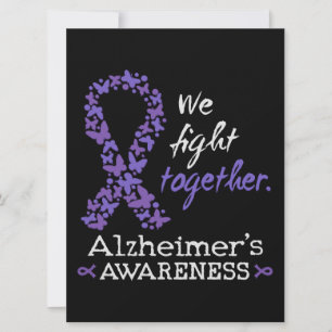 We vechten samen - Alzheimer bewustzijn Kaart