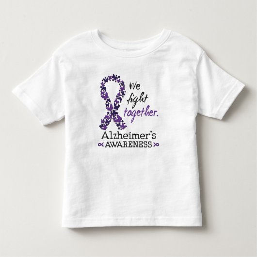 We vechten samen - Alzheimer bewustzijn Kinder Shirts (Voorkant)