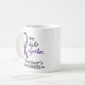 We vechten samen - Alzheimer bewustzijn Koffiemok (Voorkant links)