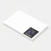 We vechten samen - Alzheimer bewustzijn Post-it® Notes (Schuin)