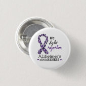 We vechten samen - Alzheimer bewustzijn Ronde Button 3,2 Cm (Voorkant /achterkant)