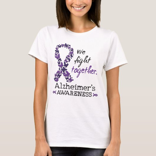 We vechten samen - Alzheimer bewustzijn T-shirt (Voorkant)