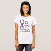 We vechten samen - Alzheimer bewustzijn T-shirt (Voorkant volledig)