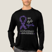 We vechten samen - Alzheimer bewustzijn Tri-Blend Shirt (Voorkant volledig)